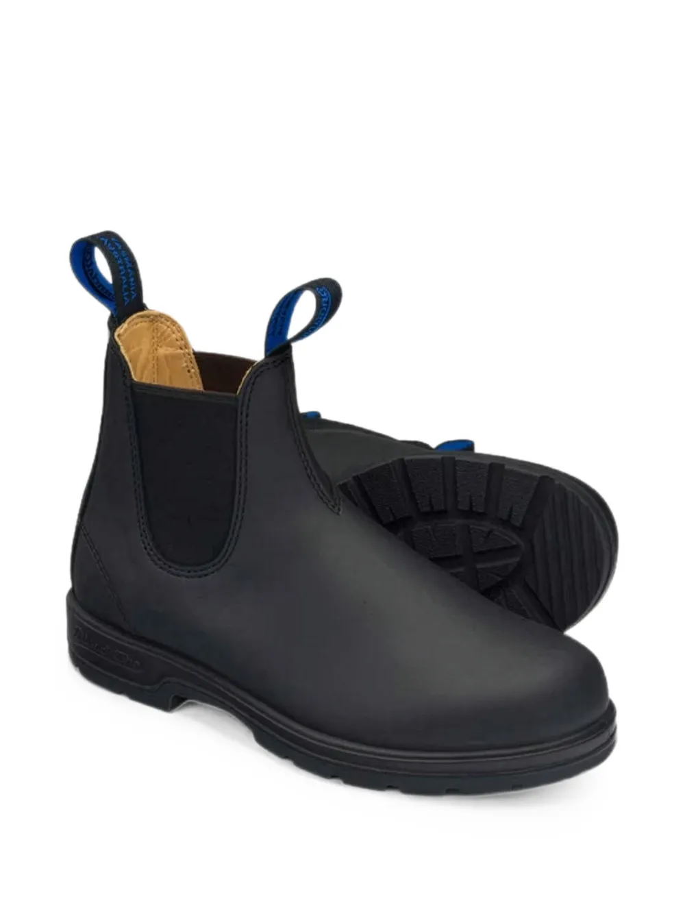 Blundstone elasticated leather boots Zwart