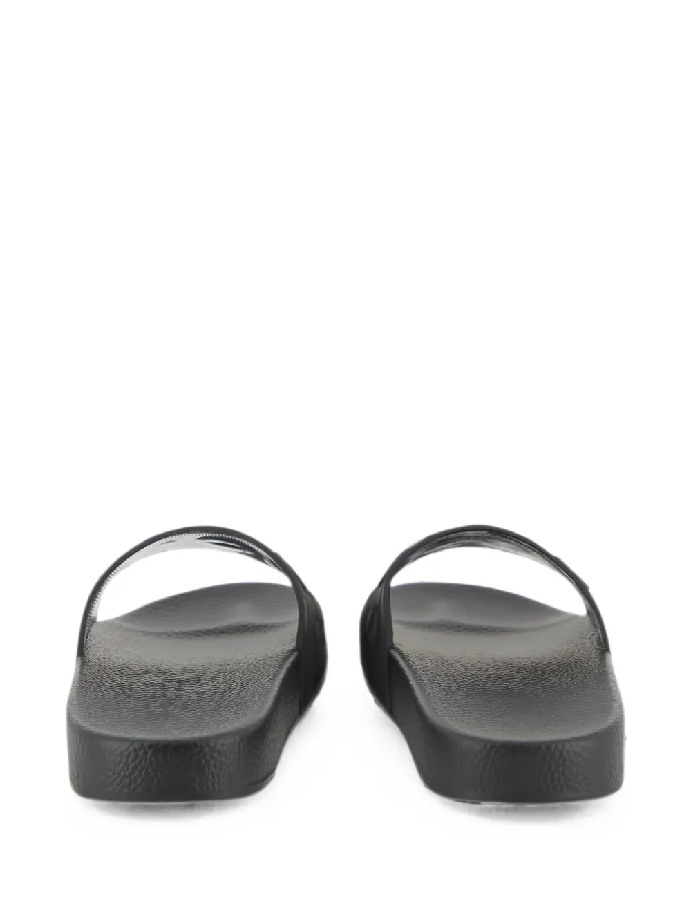 BOSS Kidswear logo-embossed sliders Zwart