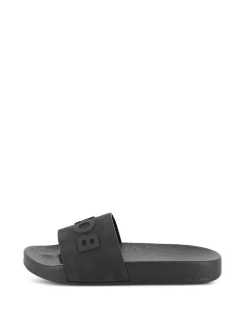 BOSS Kidswear logo-embossed sliders
