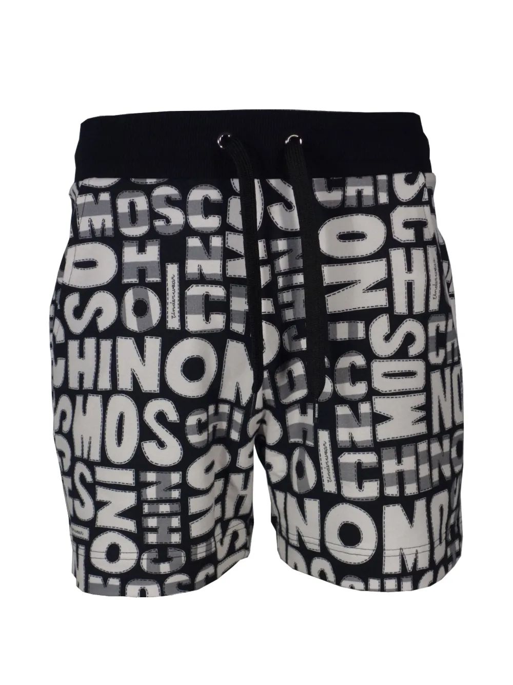 Moschino Katoenen shorts met logoprint Zwart