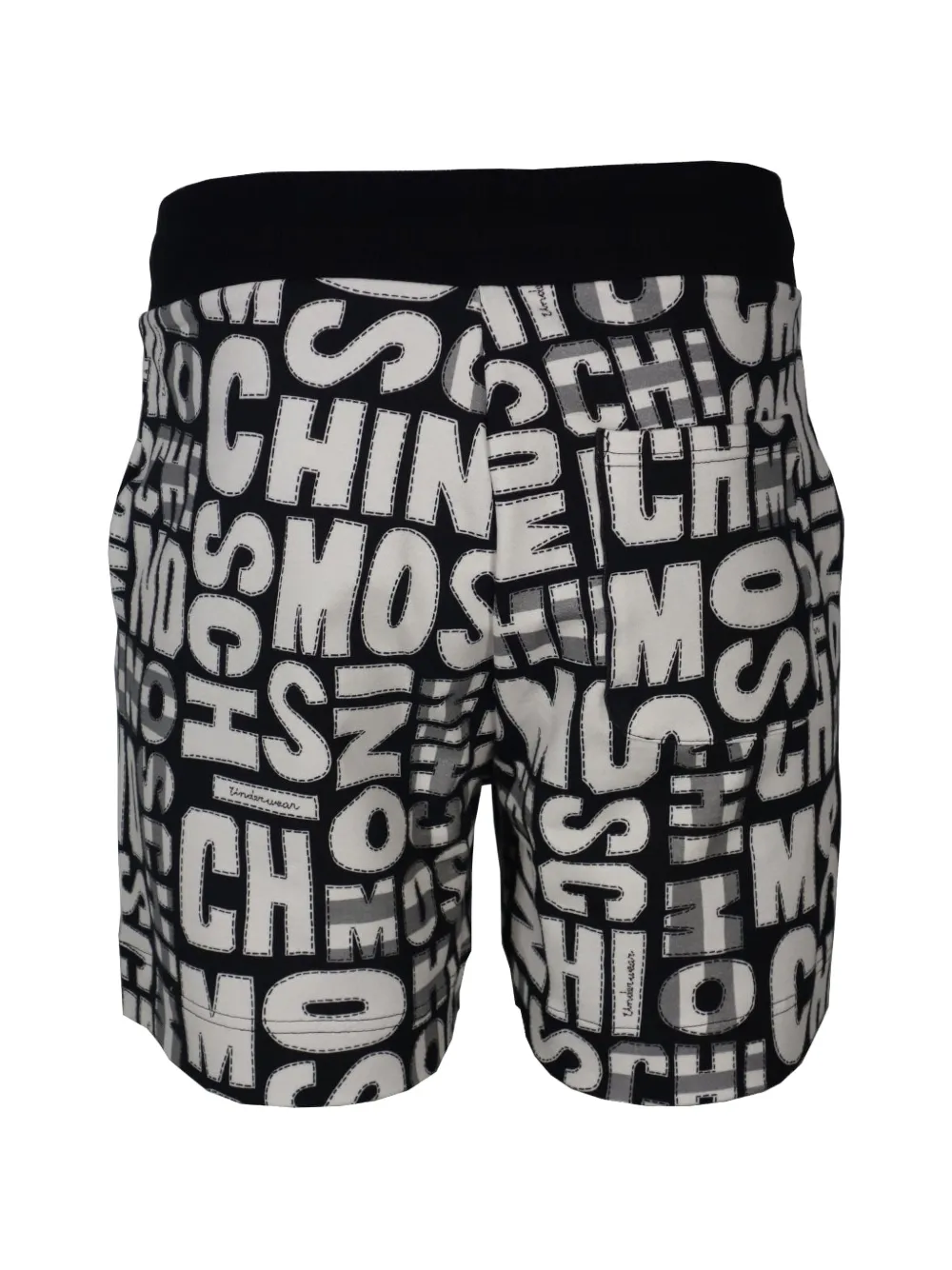 Moschino Katoenen shorts met logoprint Zwart