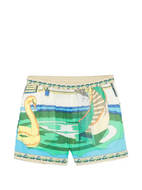 Tory Burch pool-print shorts
