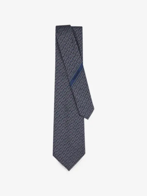 Ferragamo Gancini-pattern silk tie