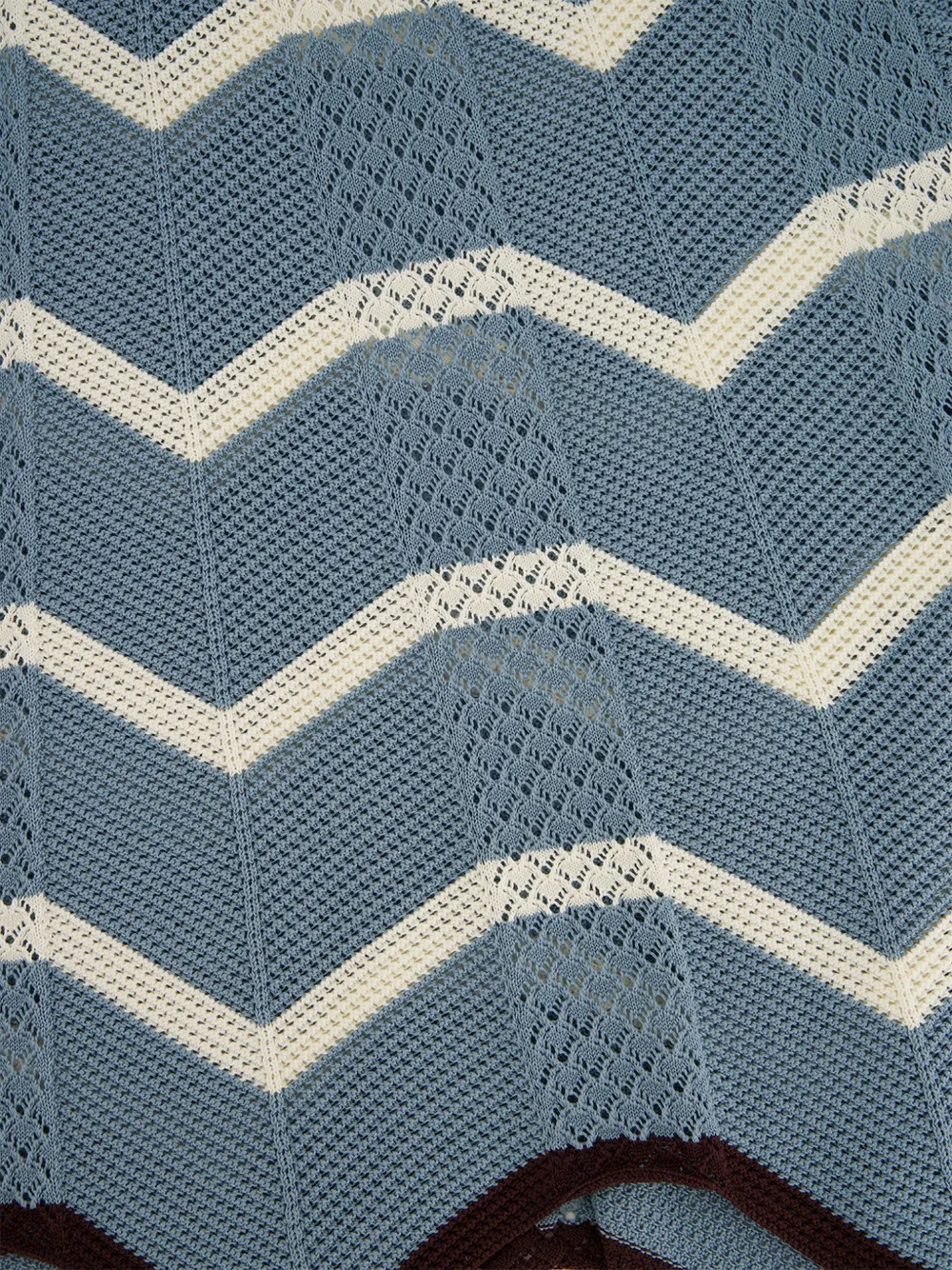 La DoubleJ Rok met chevron streep Blauw