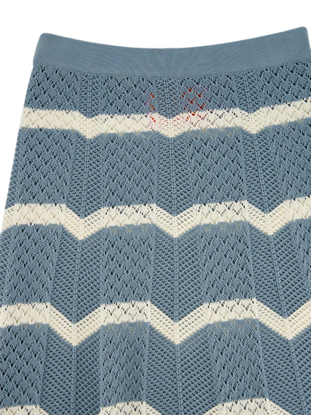 La DoubleJ Rok met chevron streep Blauw