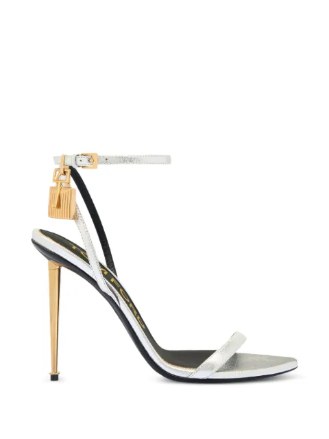 TOM FORD padlock-detail metallic sandals