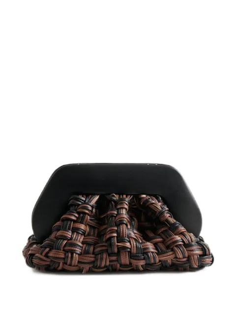 Themoirè Bios woven clutch bag