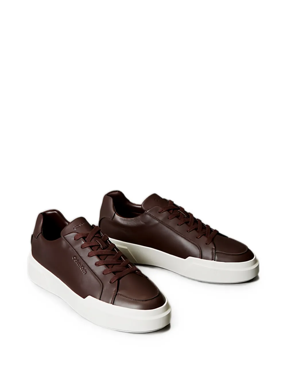Calvin Klein Avenue logo-embossed sneakers Bruin