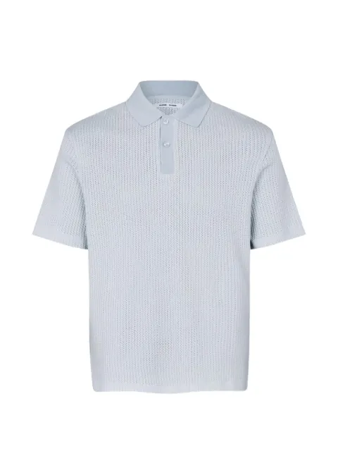 SAMSOE SAMSOE Sajase mesh-knit polo shirt