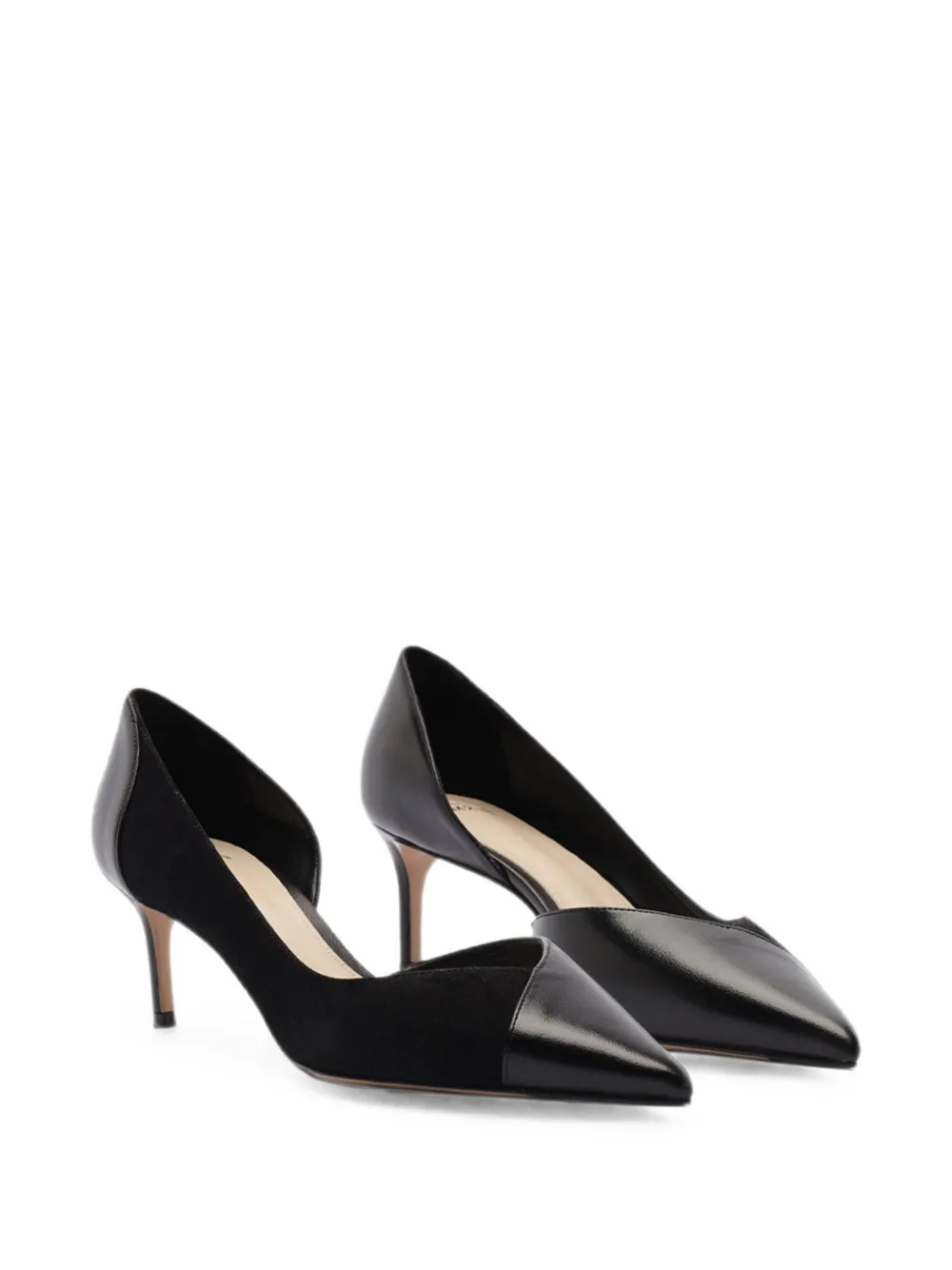 Alexandre Birman Patricia panelled pointed-toe pumps Zwart