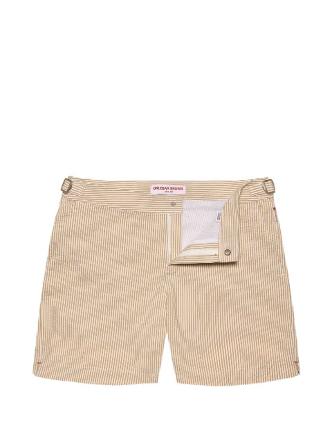 Orlebar Brown Bulldog seersucker-stripe swim shorts