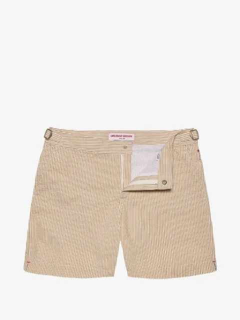 Orlebar Brown Bulldog seersucker-stripe swim shorts