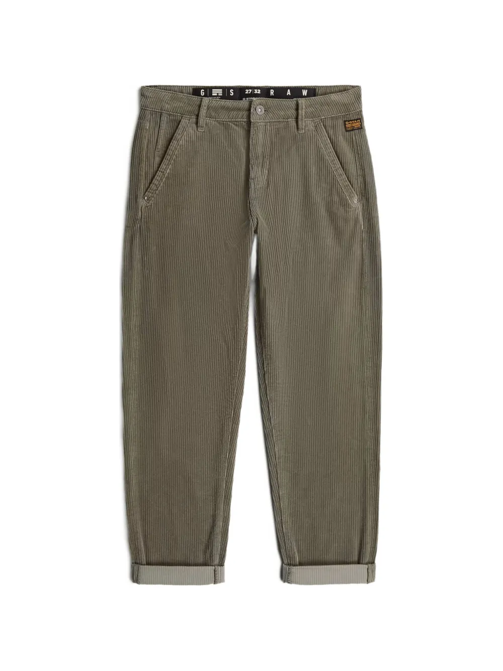 G-Star RAW Pantaloni a coste Kate Boyfriend - Verde
