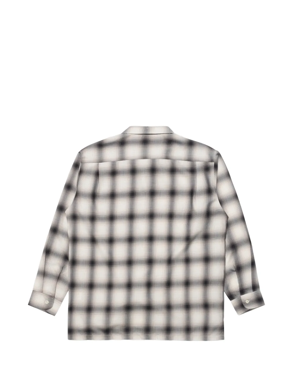  Edwin Check-print Open-collar Shirt - Neutro 