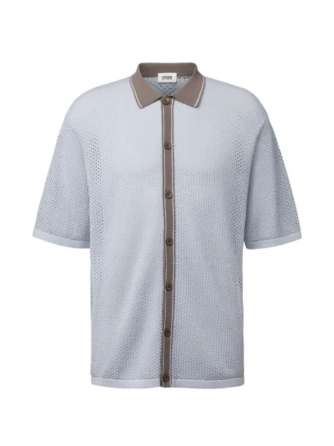 Drykorn pointelle-knit button-up shirt
