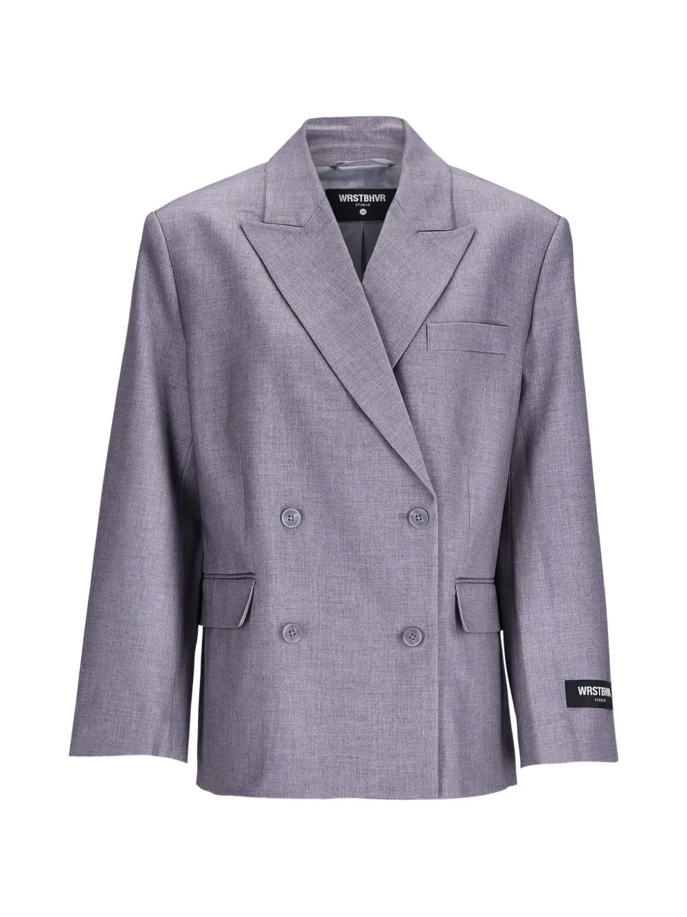WRSTBHVR Amal double-breasted blazer - Grau