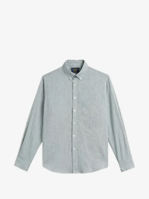 Portuguese Flannel button-down collar chest-pocket shirt