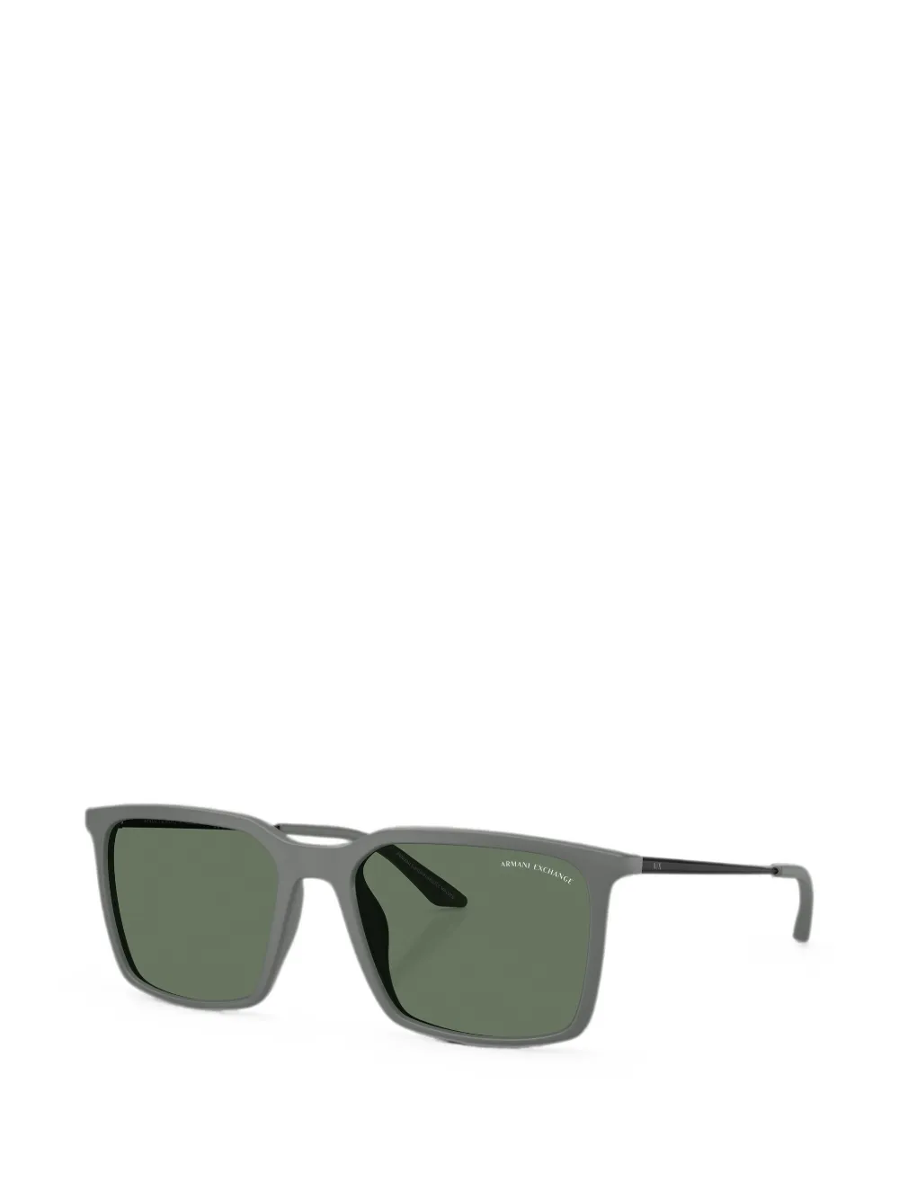 Armani Exchange Zonnebril met vierkant montuur en matte afwerking Grijs