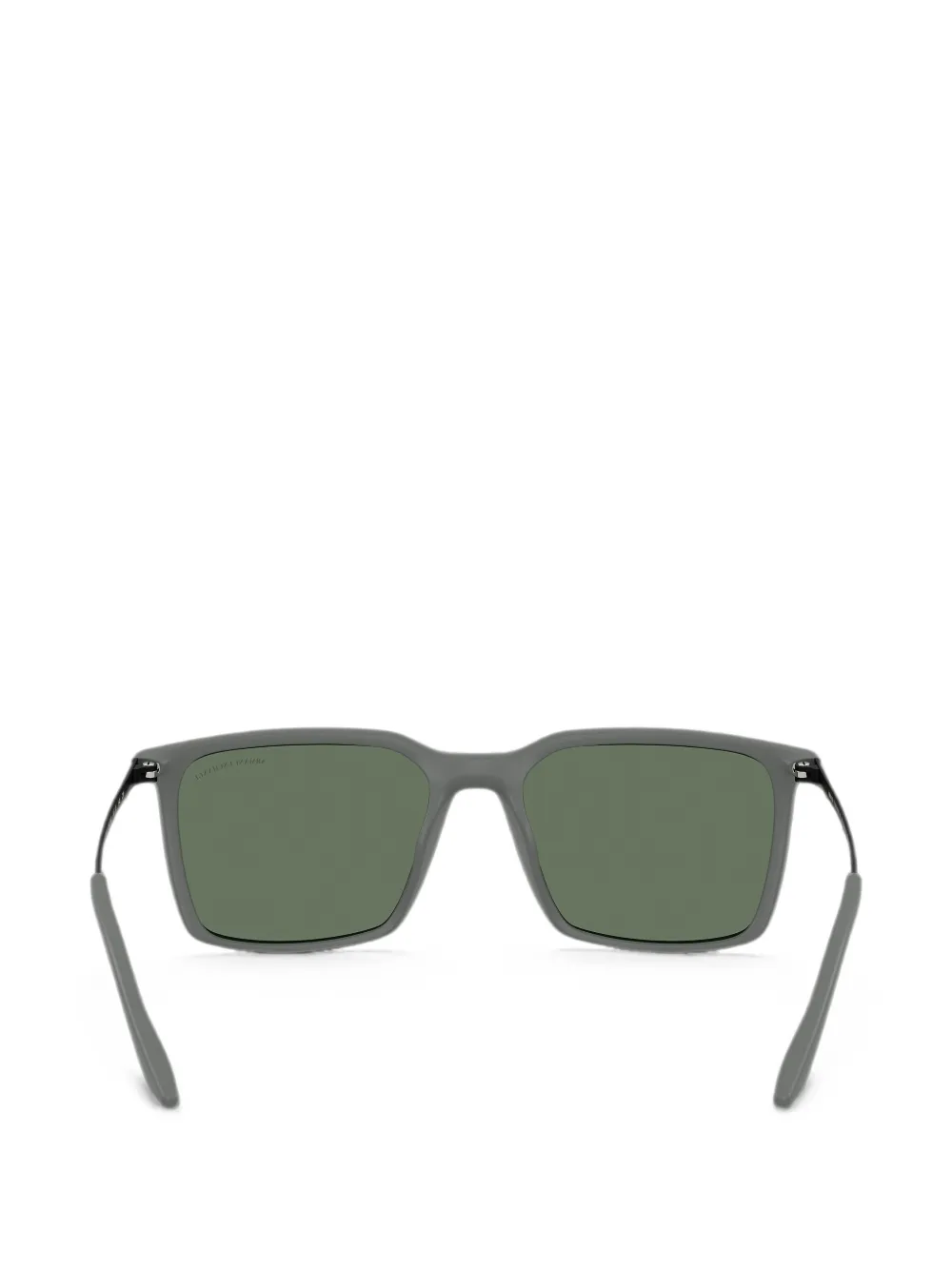 Armani Exchange Zonnebril met vierkant montuur en matte afwerking Grijs