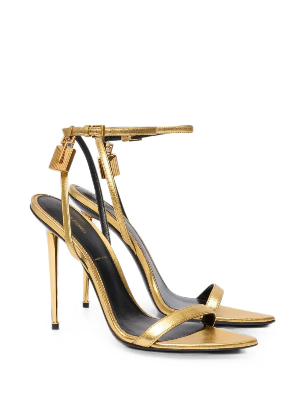 TOM FORD Sandalen met hangslot en enkelbandje Goud