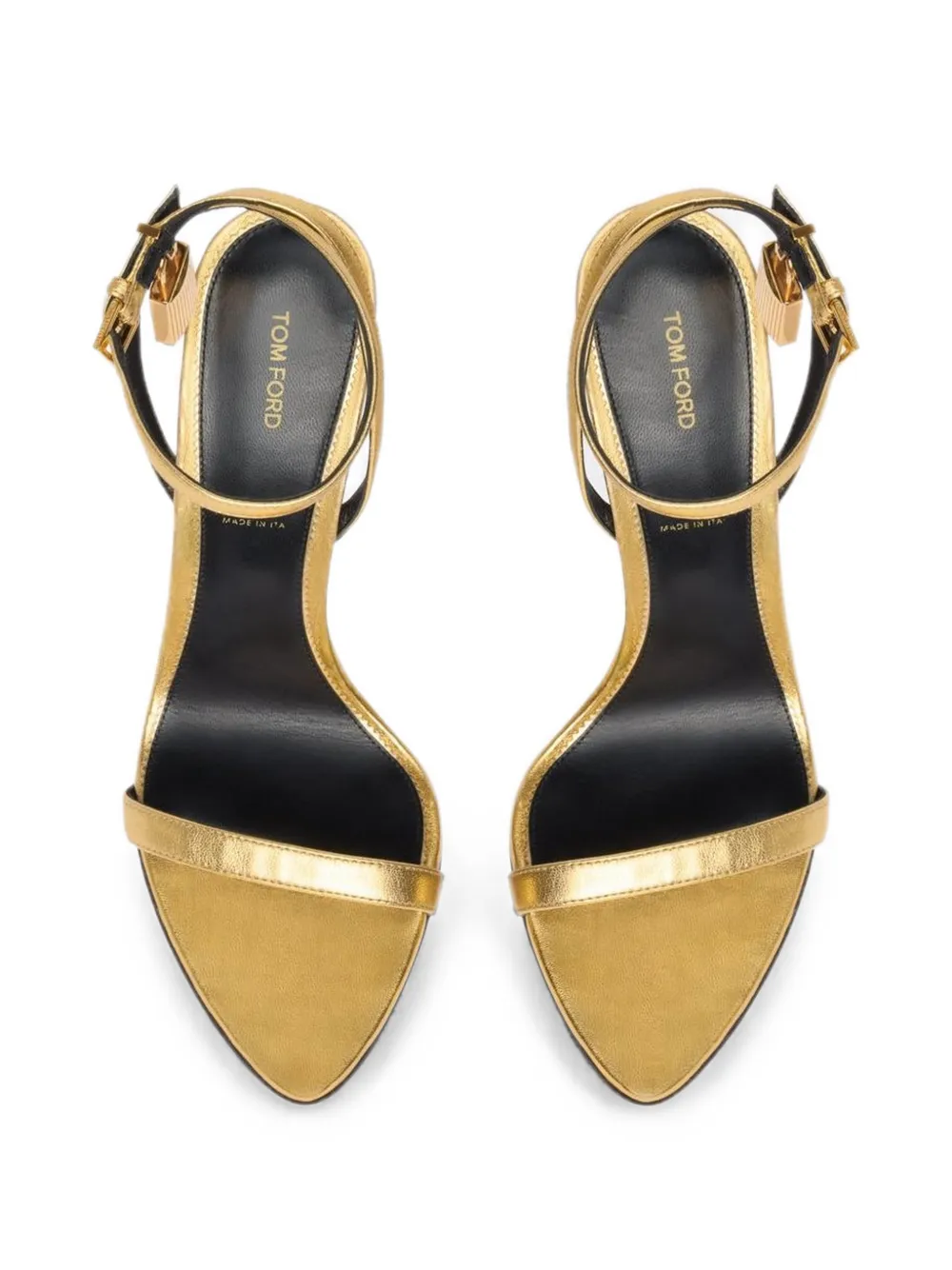 TOM FORD Sandalen met hangslot en enkelbandje Goud