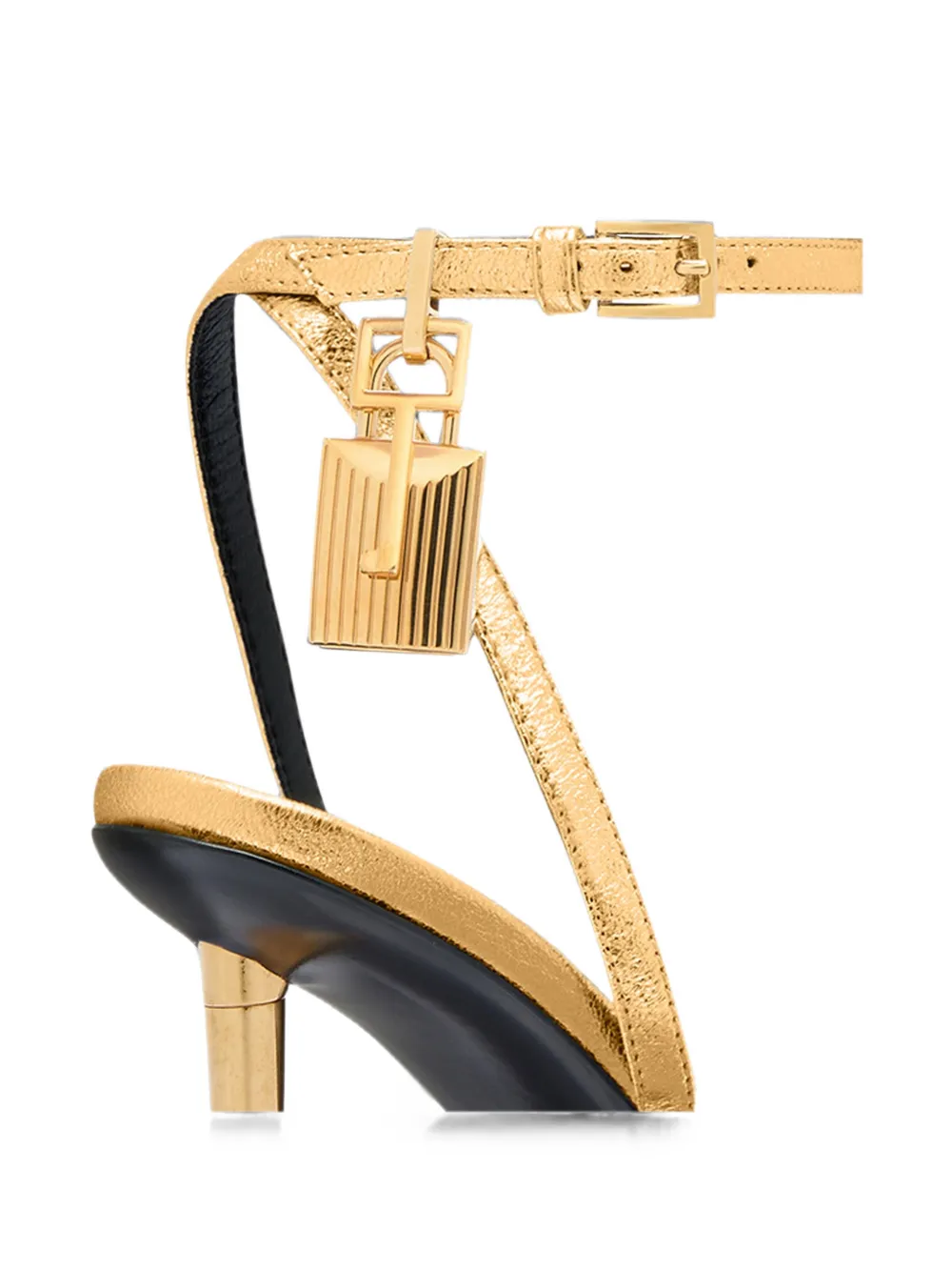 TOM FORD Sandalen met hangslot en enkelbandje Goud