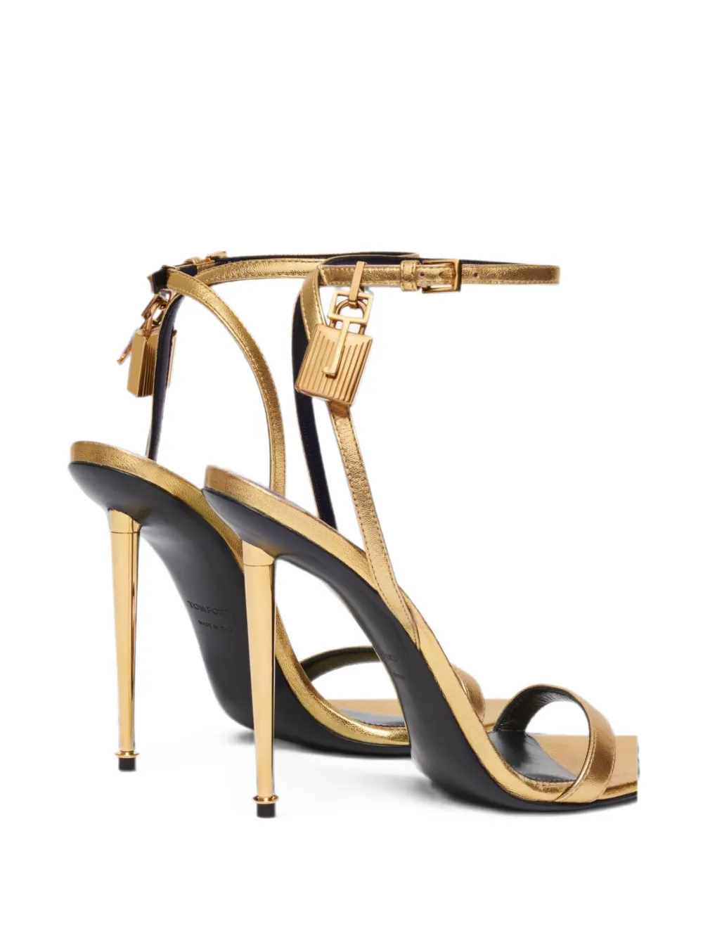 TOM FORD Sandalen met hangslot en enkelbandje Goud