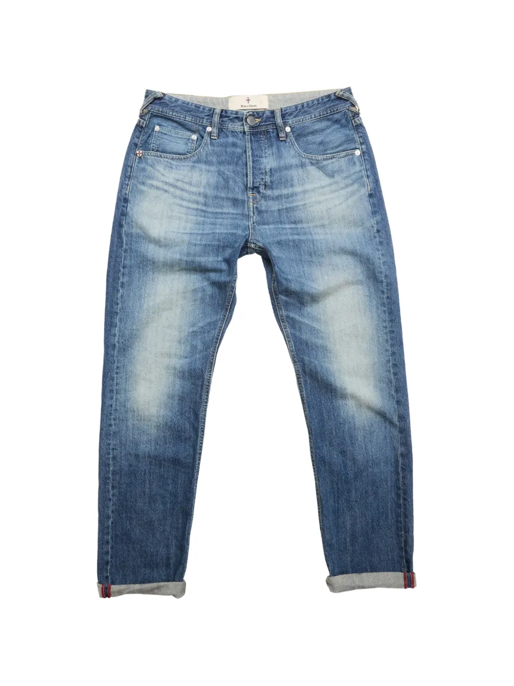 Blue de Gênes Jeans Giacomo Tim con effetto schiarito