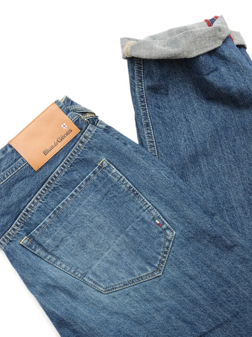  Blue De Gênes Giacomo Tim Faded-effect Jeans - Azul 