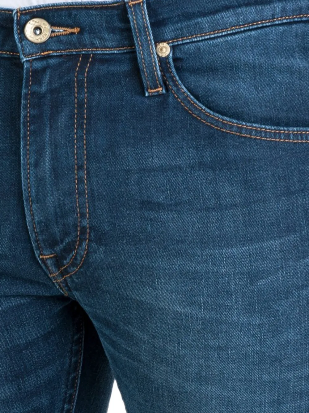 LEE Luke skinny jeans met logopatch Blauw