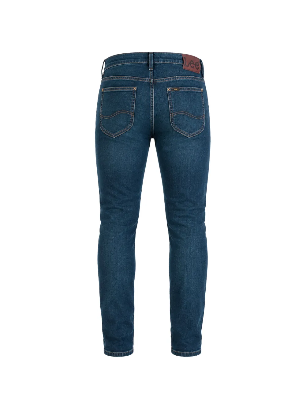 LEE Luke skinny jeans met logopatch Blauw