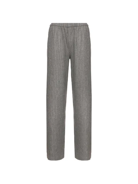 Drykorn Consider pinstripe-pattern elasticated-waistband trousers