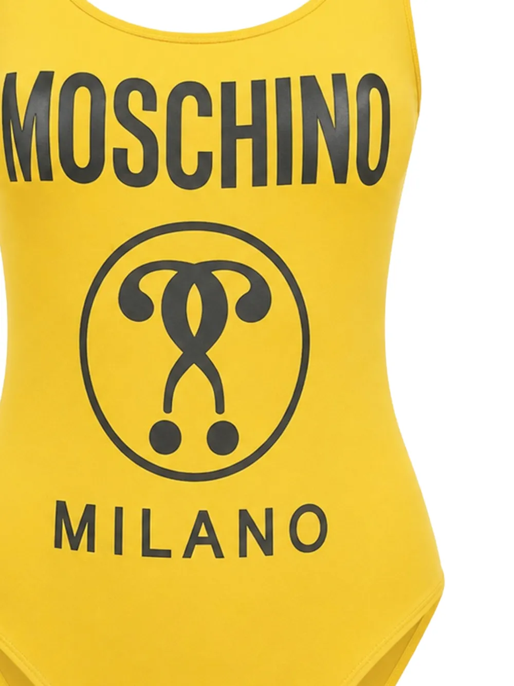 Moschino Badpak met logoprint Geel