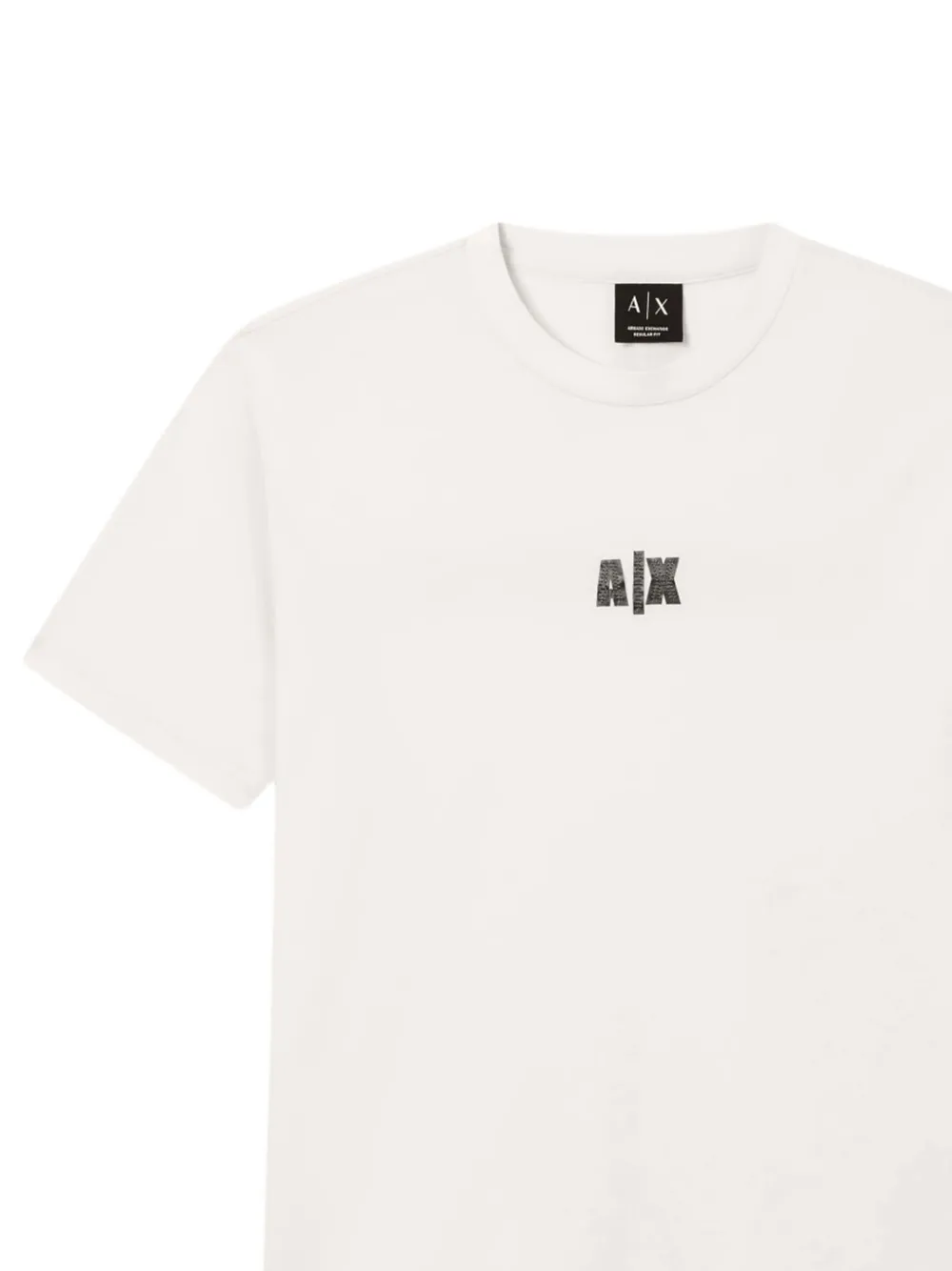 Armani Exchange T-shirt met logoprint met ronde hals Wit