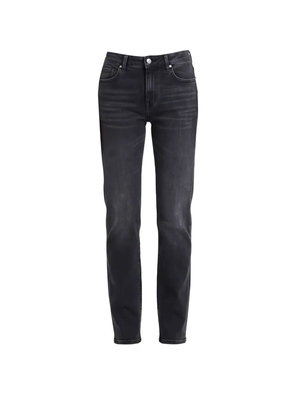 7 For All Mankind Gerade Calie Jeans - Schwarz