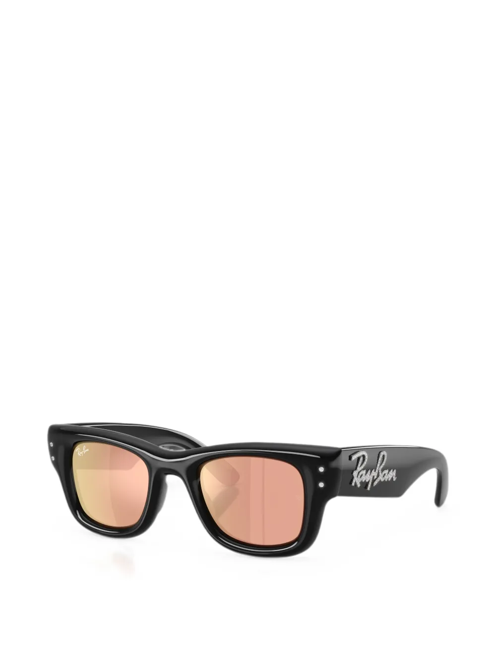 Ray-Ban x A$AP Rocky Wayfarer Puffer Crystal Edition zonnebril Zwart