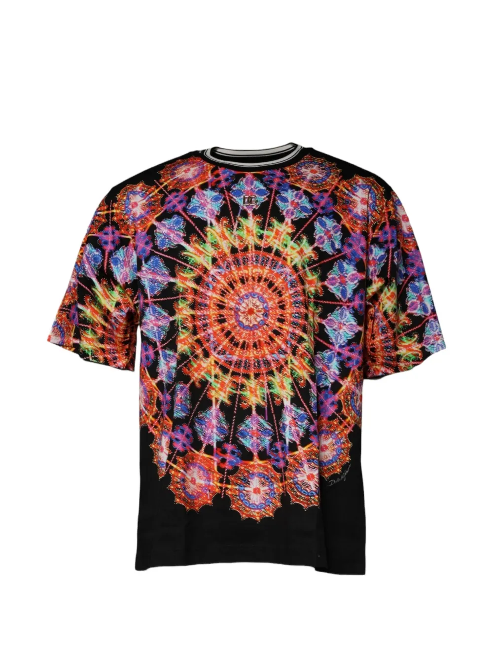 Dolce & Gabbana T-Shirt mit Mandala-Print - Schwarz