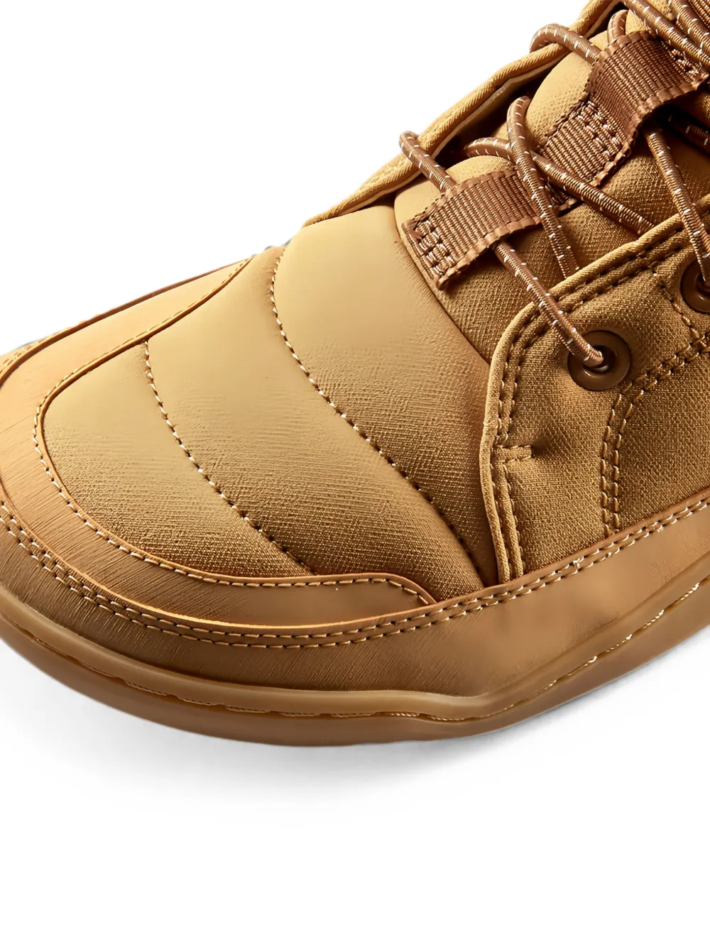 Vivobarefoot Gobi Hiber quilted shearling-trim boots Beige