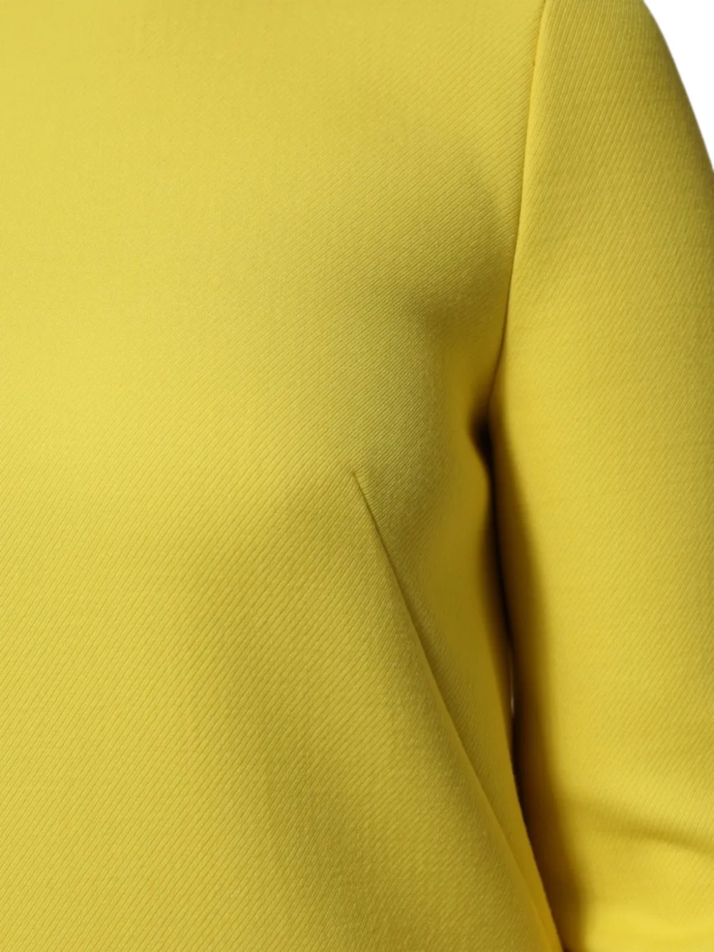 Dolce & Gabbana Mini-jurk met diagonale weving en lange mouwen Geel
