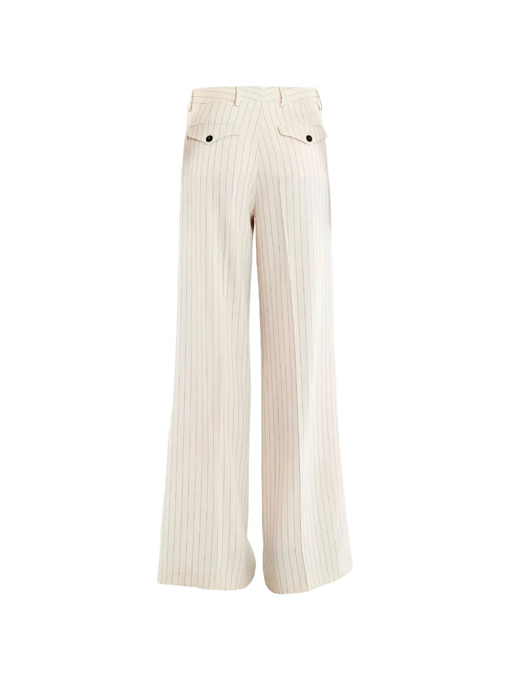  Vicolo Pinstripe-pattern Wide-leg Trousers - Neutro 