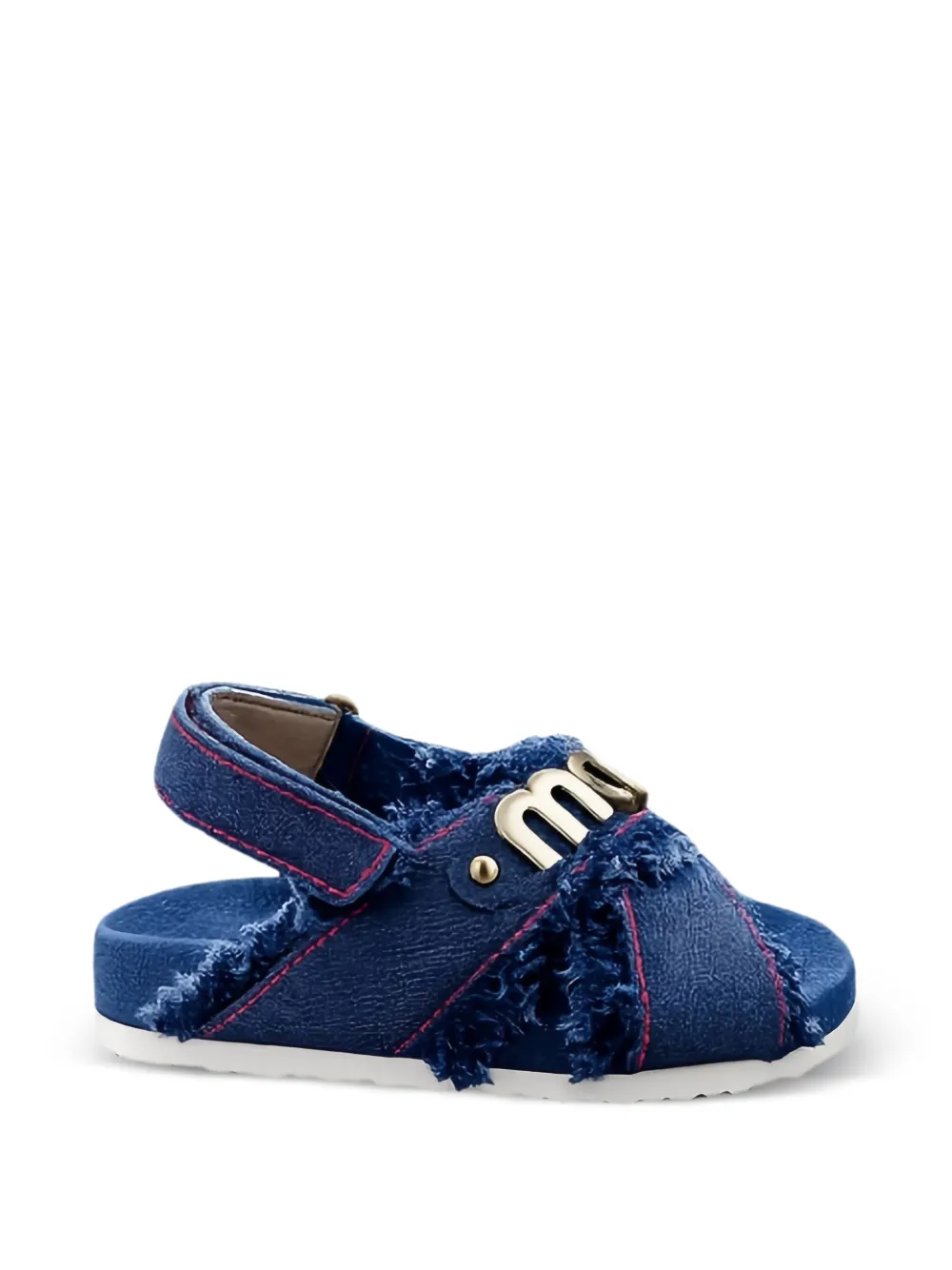 Mou Kids Sandali con applicazione logo - Blu