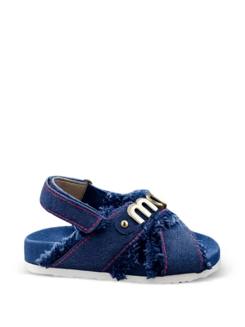 Mou Kids sandalias con placa del logo