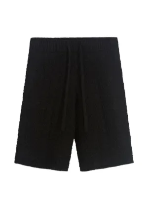 Simone Rocha faux-fur Boxing Shorts | Black | FARFETCH