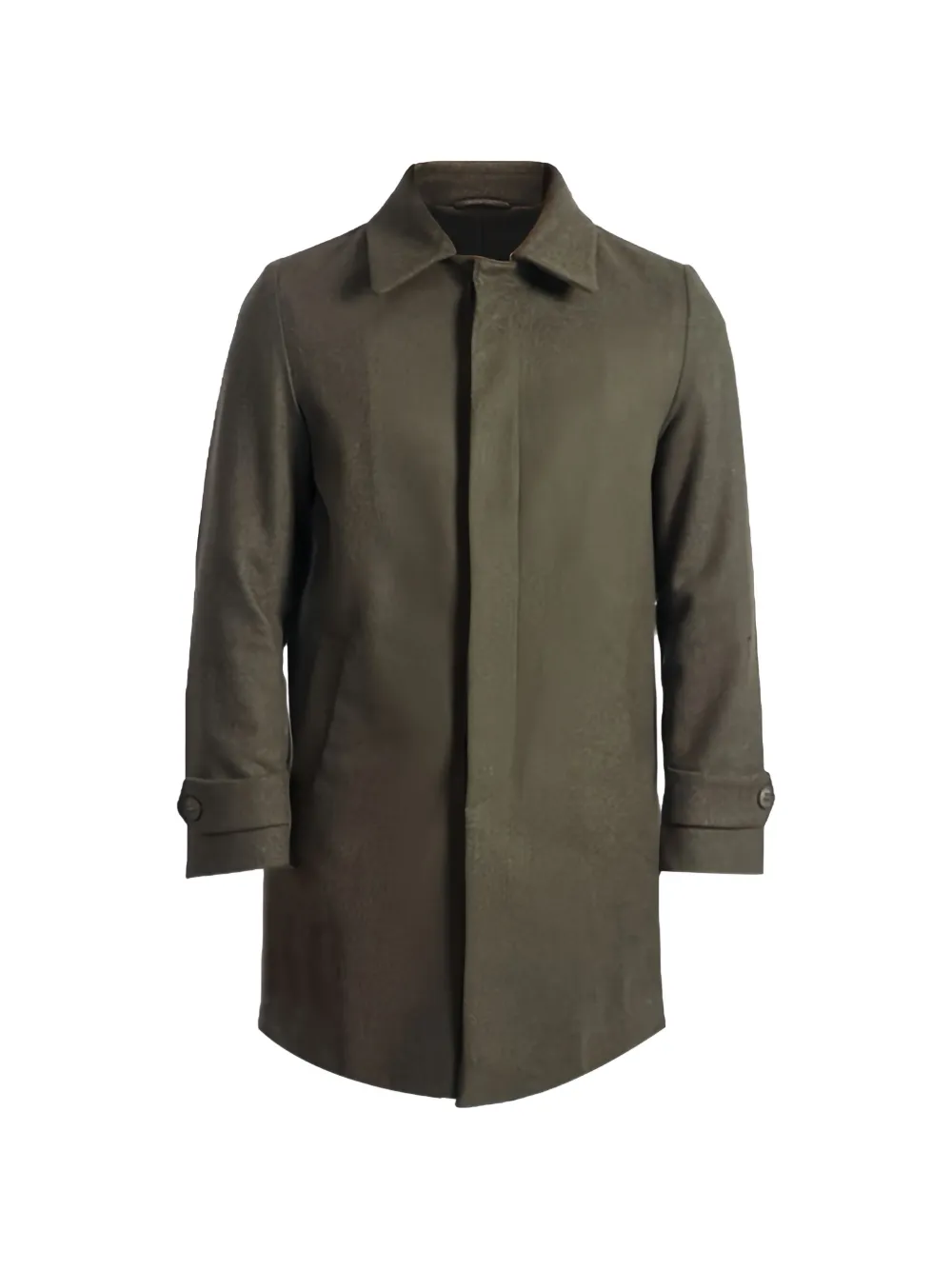 Roberto Pepe Luxury buttoned-cuff single-breasted coat