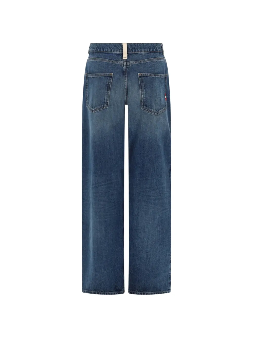  Amish Jenny Axel Faded Straight-leg Jeans - Azul 