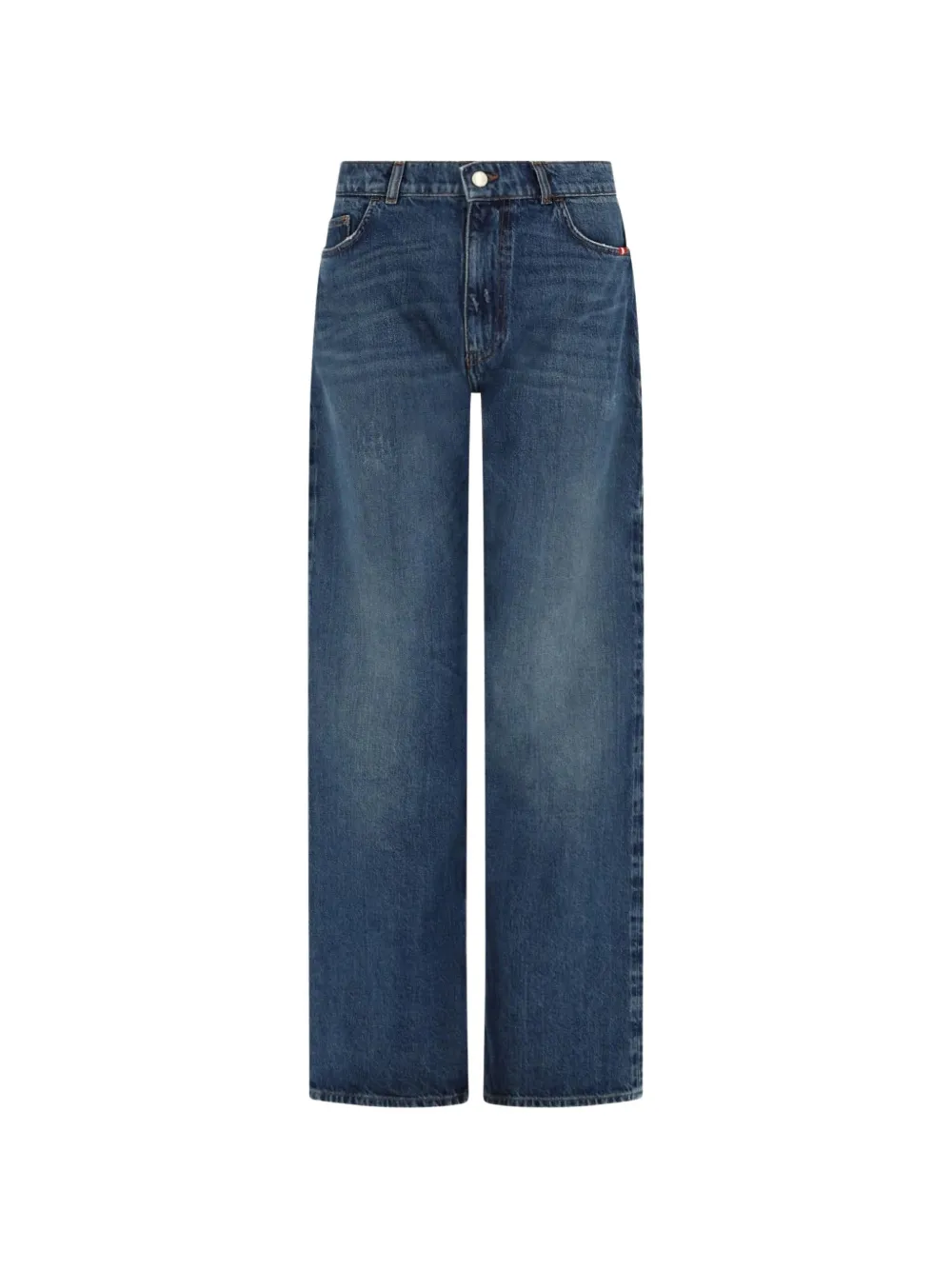AMISH Jeans dritti Jenny Axel con effetto schiarito - Blu