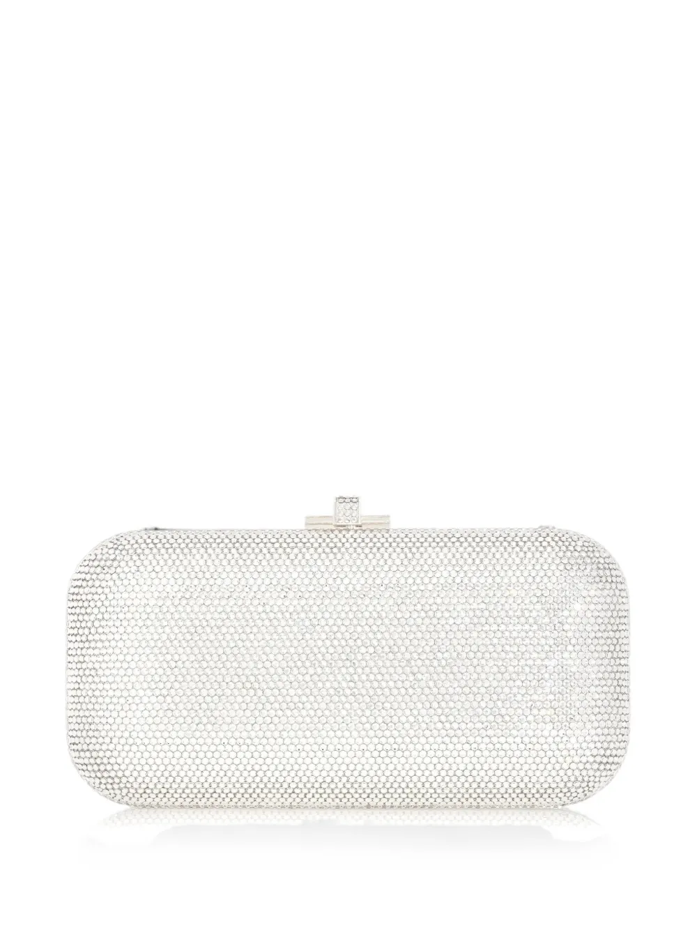 Judith Leiber Clutch con cristalli - Argento