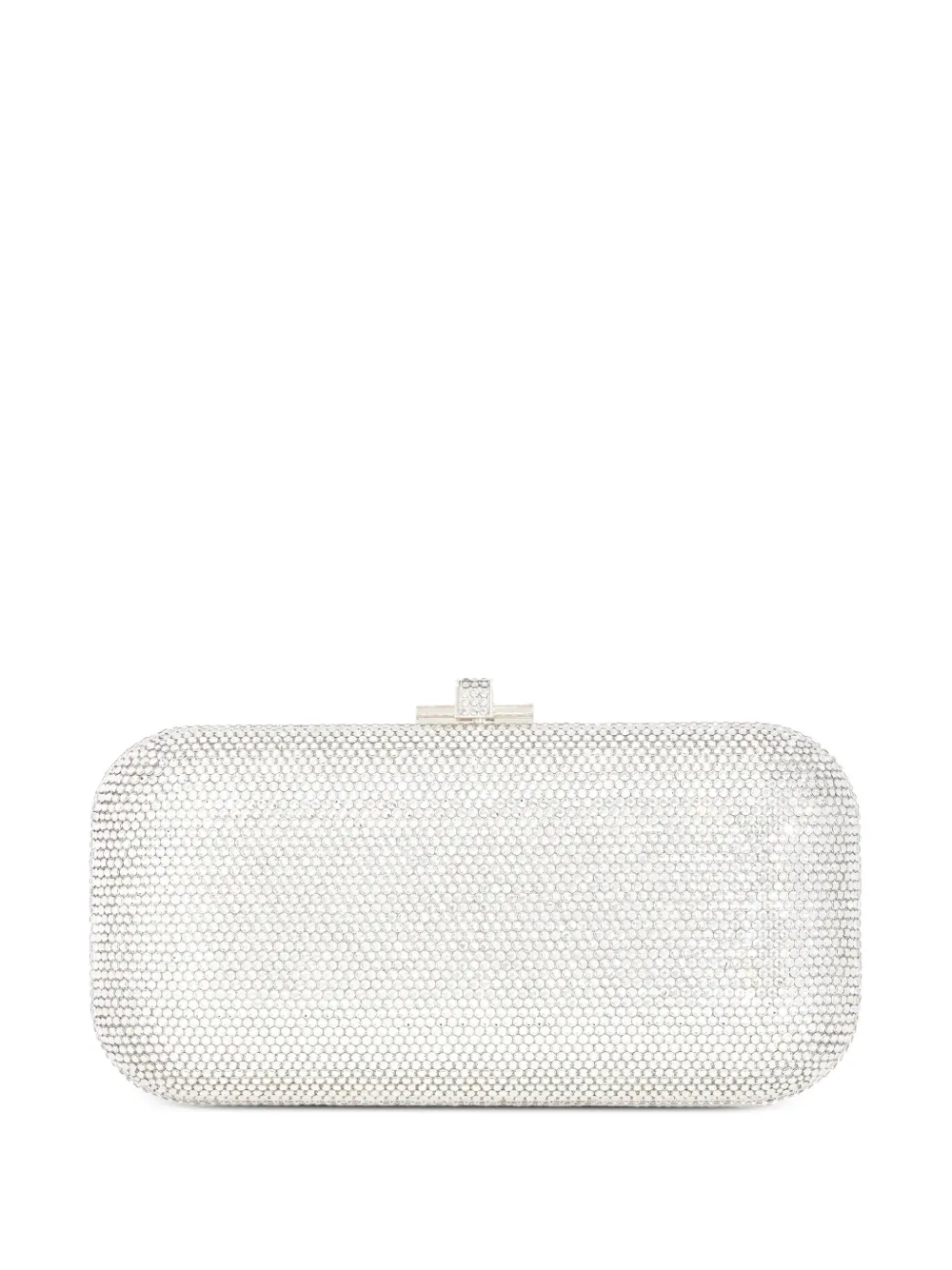 Judith Leiber Clutch con cristalli - Argento