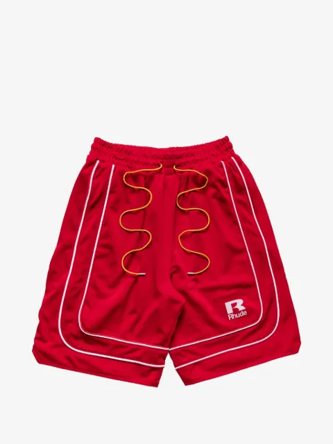 RHUDE piping-detail mesh shorts