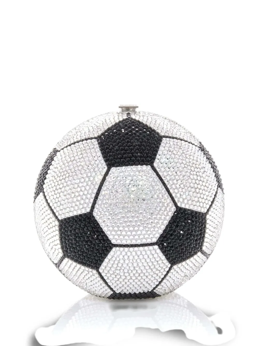 Judith Leiber Clutch con cristalli - Bianco